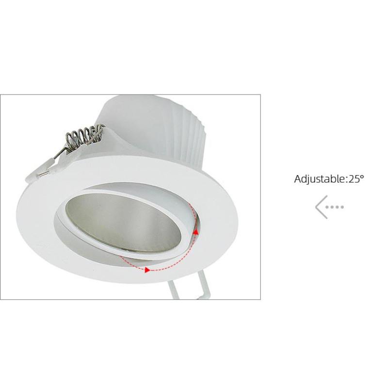 Adjustable Indoor Recessed LED Spotlight