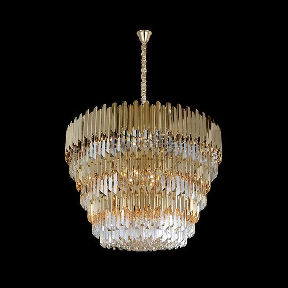 Crystal Chandelier For Hotel And Living Room With Ceiling Elegance