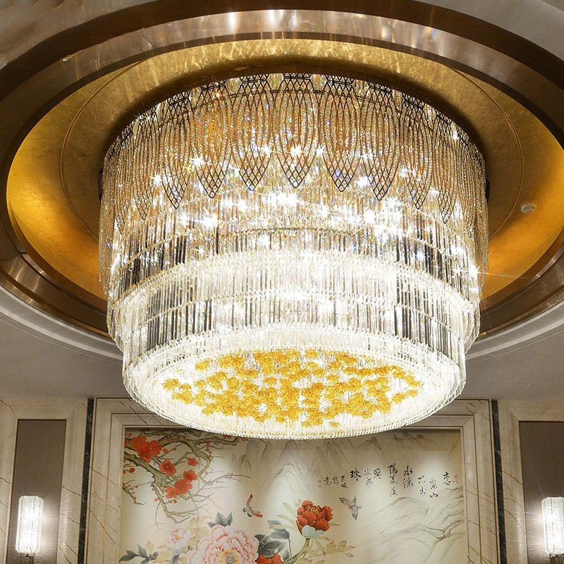 Crystal Chandelier For Hotel Lobby And Interior Lighting