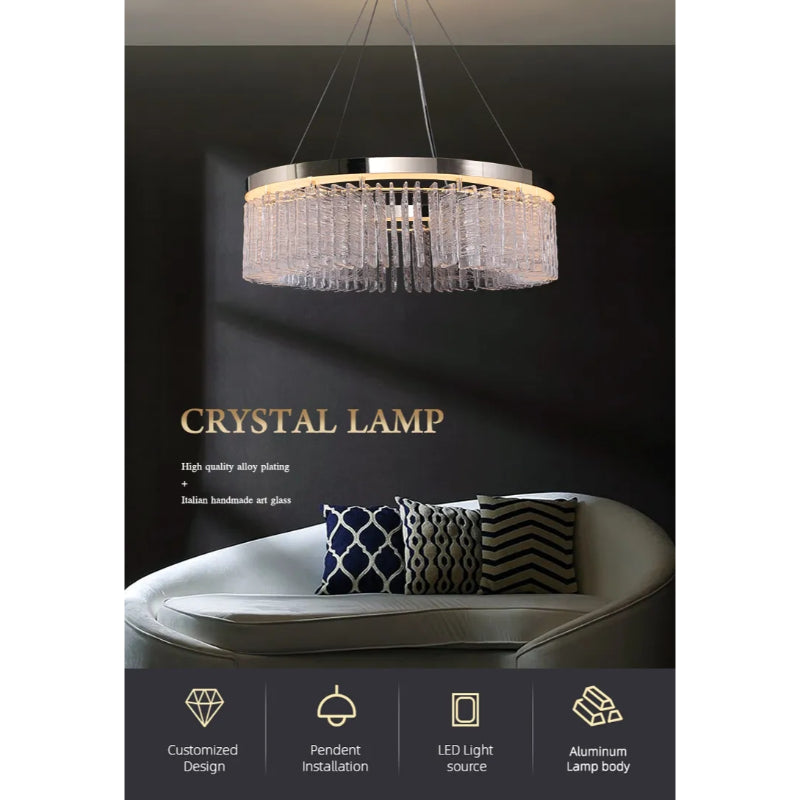 Decorative Crystal Chandeliers For Villa Staircase And Hall Lighting