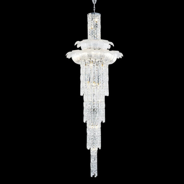 Large High Ceiling Crystal Chandelier