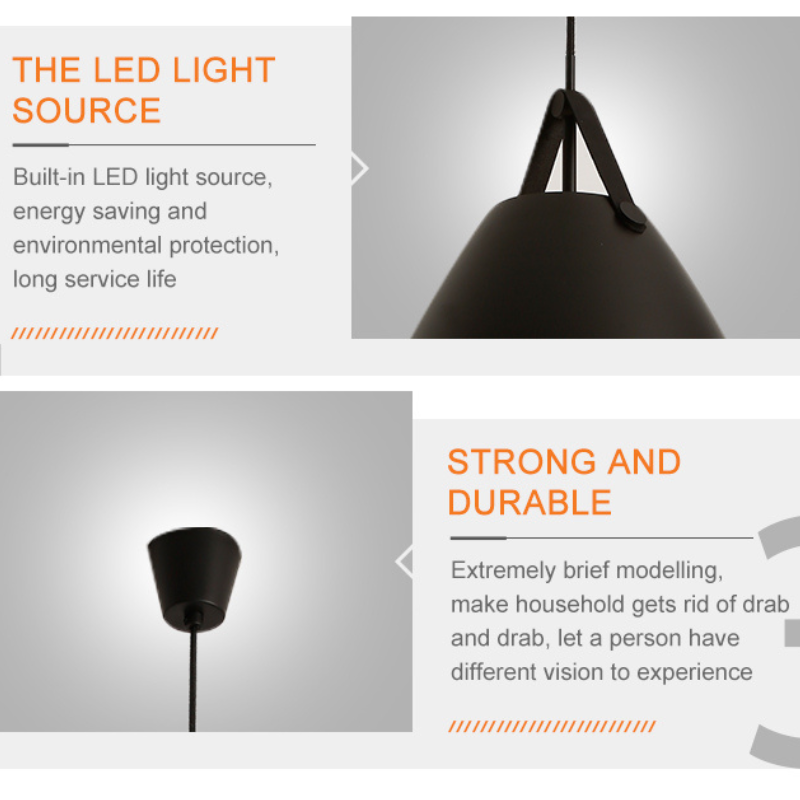 Minimalistic LED Pendant Light For Living Room