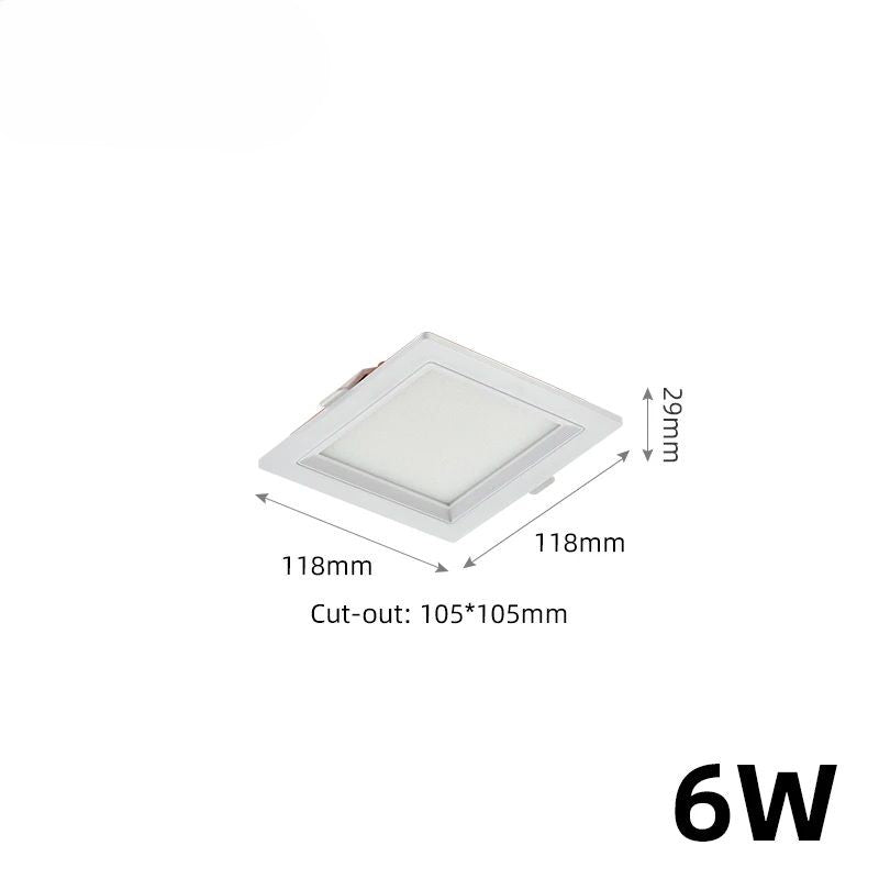 Square Recessed LED Panel Light for Office and Home