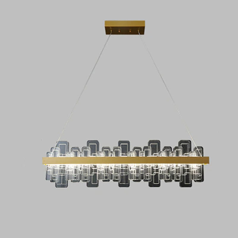 Luxury Iron Acrylic LED Home Decor Chandelier