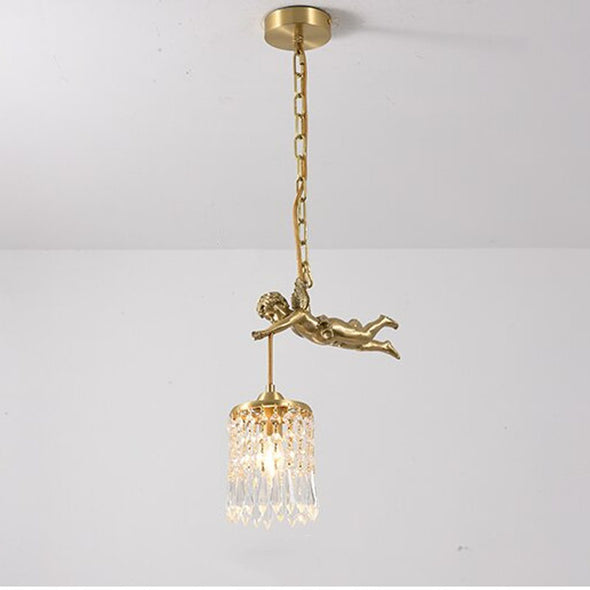 LED Chandelier Copper Glass Lamps