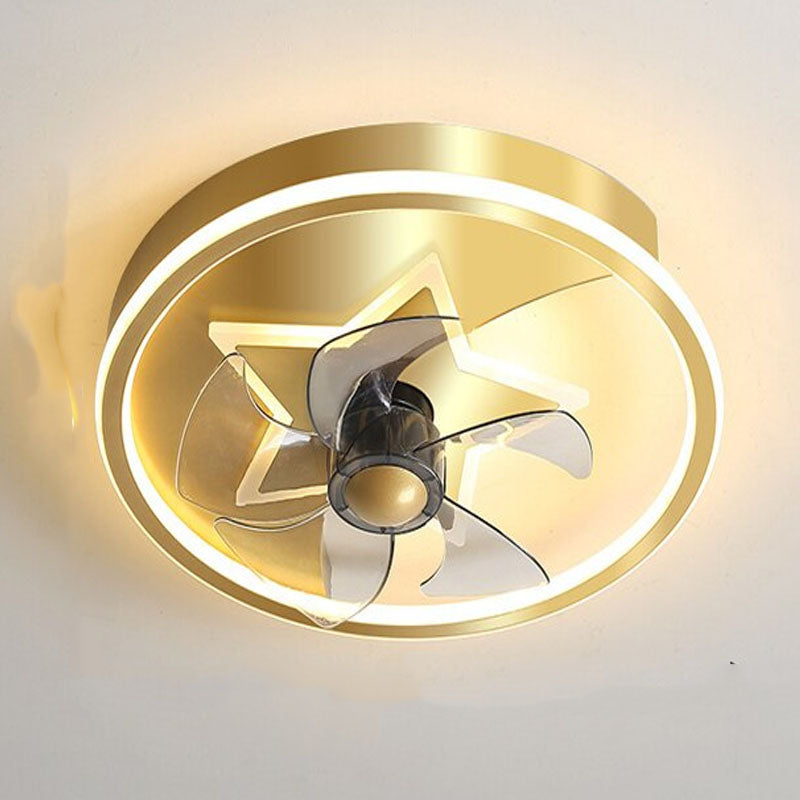 Minimalist Interior Decoration LED Ceiling Fan Light