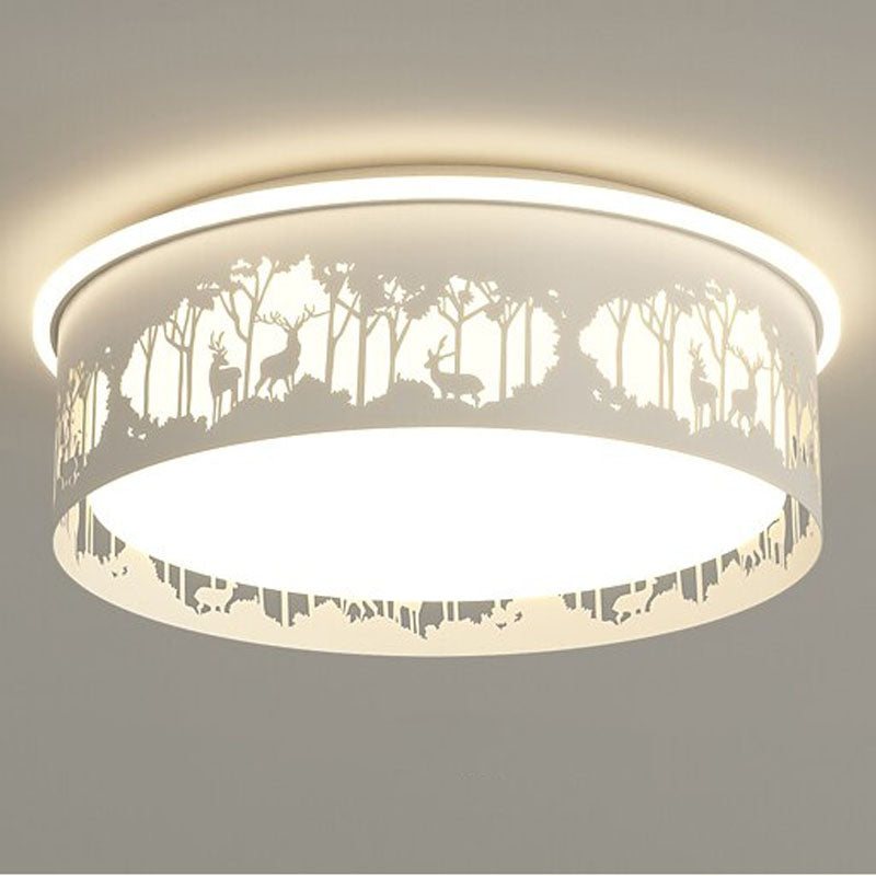 Simple LED Chandelier Indoor Lighting Fixtures With Dimmable Remote