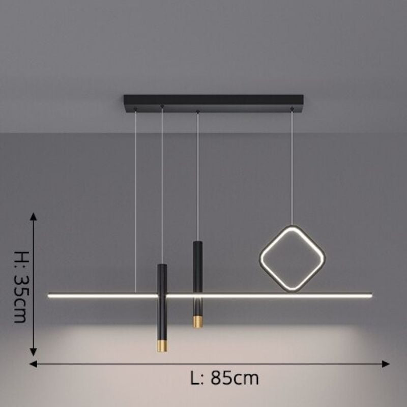 Modern LED Ceiling Pendant Square Decor Lamps