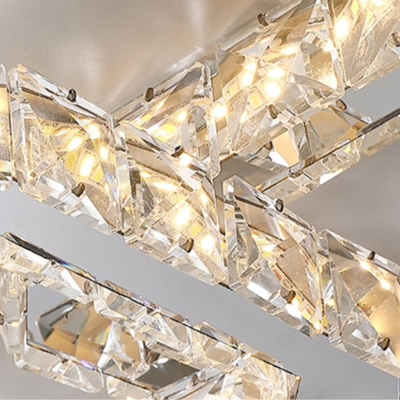 Crystal Round Rectangle Shape LED Ceiling Lights