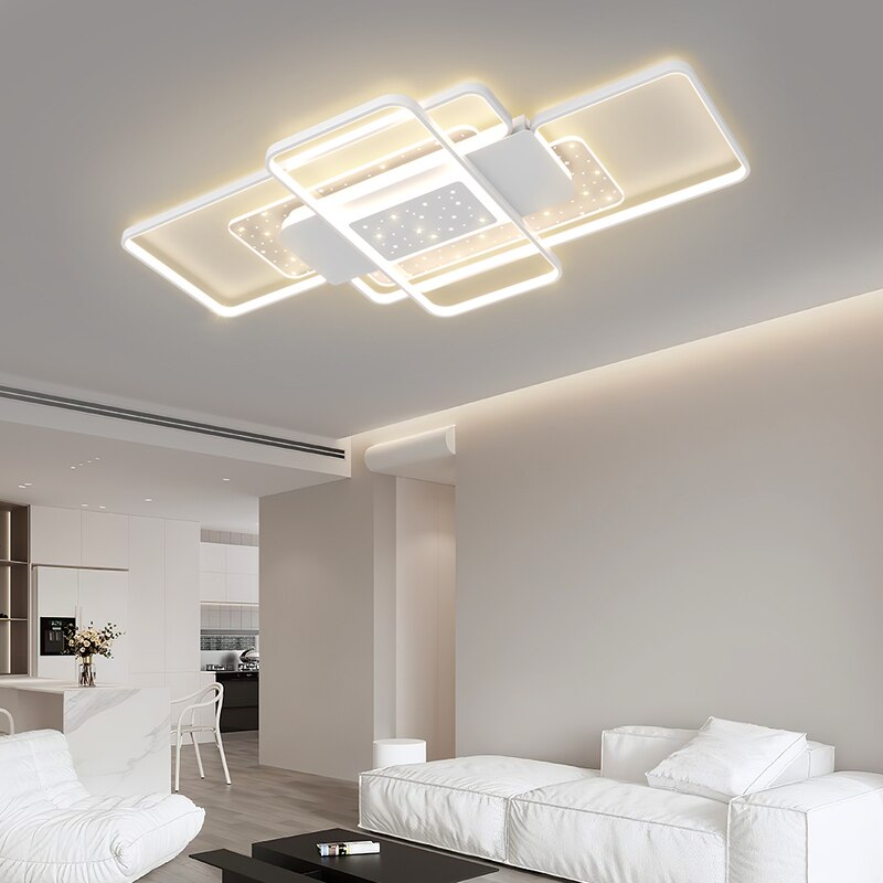 Rectangle And Spiral Line Home Indoor Ceiling Lights