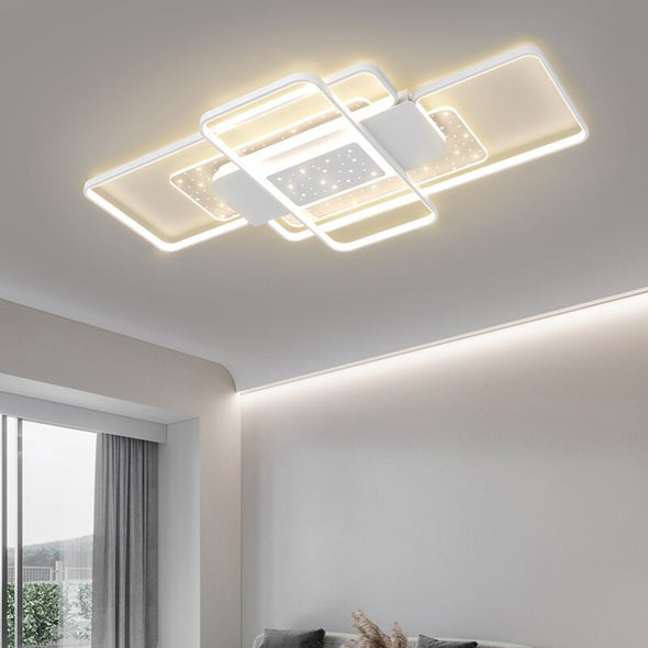 Rectangle And Spiral Line Home Indoor Ceiling Lights