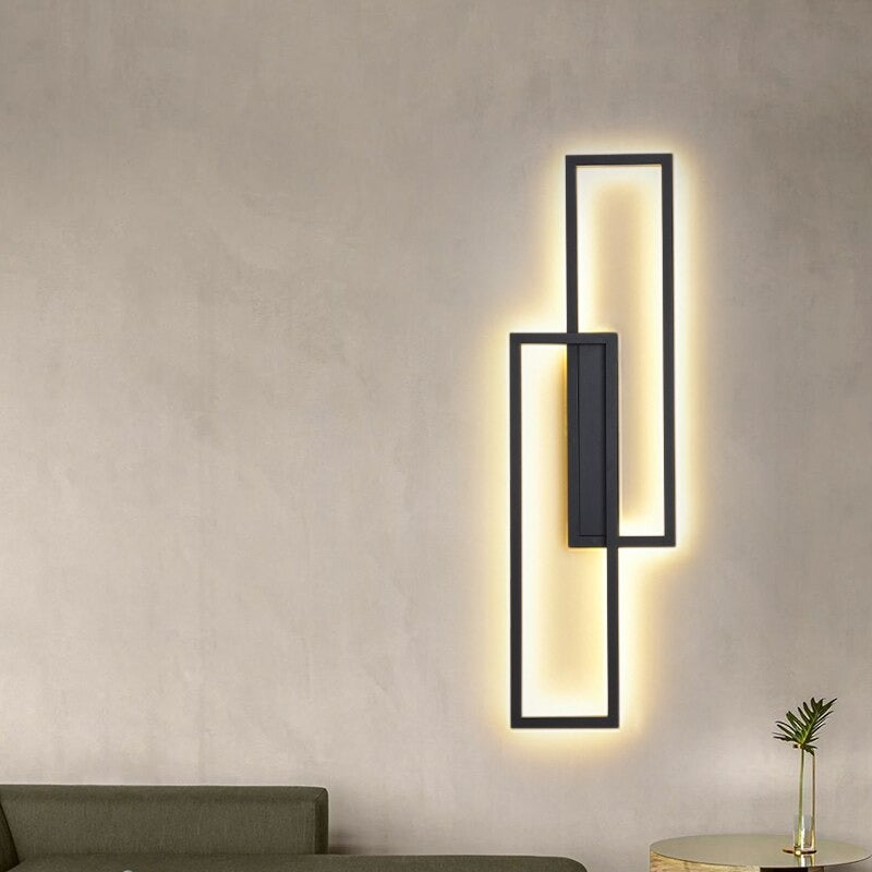 Indoor Wall Mounted Rectangle Outline Decor Light