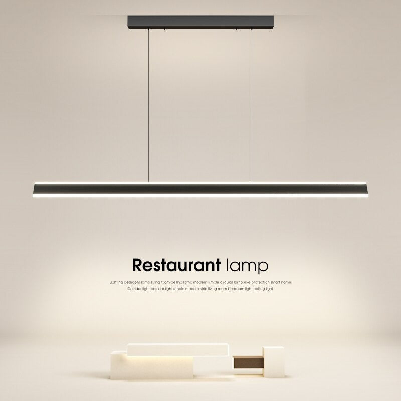 Black And White LED Pendant Lights With Dimmable Remote