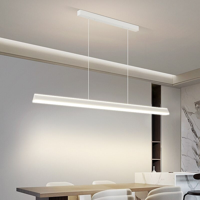 Black And White LED Pendant Lights With Dimmable Remote