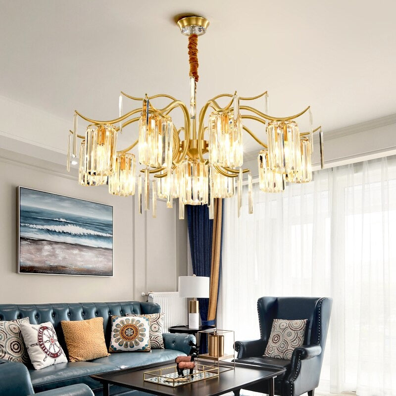 Nordic Luxury Hanging Crystal Chandelier