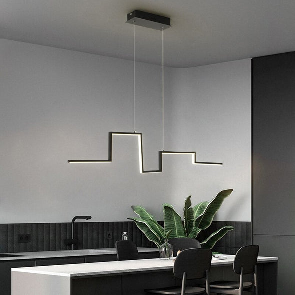 Modern Minimalist Long LED Decorative Pendant Light Lamps