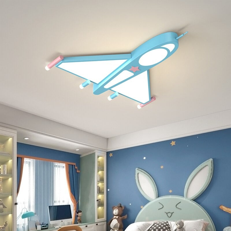 Airplane LED Ceiling Light For Children's Bedroom