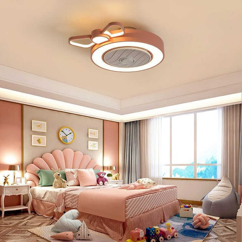 Modern Minimalist Ceiling Fan With Lamp