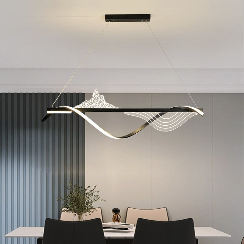 Modern Decorative Line LED Pendant Light Fixtures