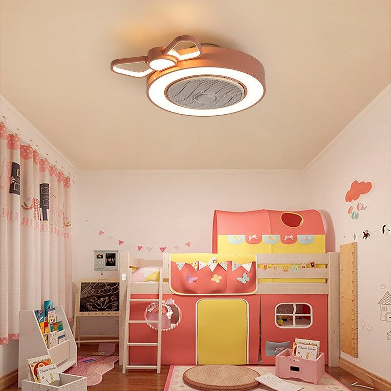 Modern Minimalist Ceiling Fan With Lamp