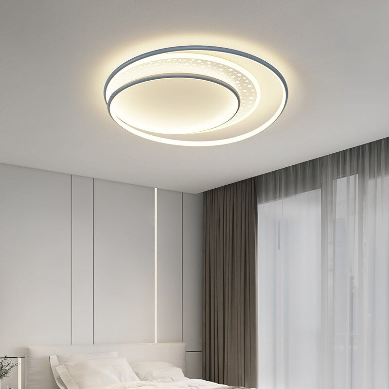 Modern Star Round Glossy LED Ceiling Lamps