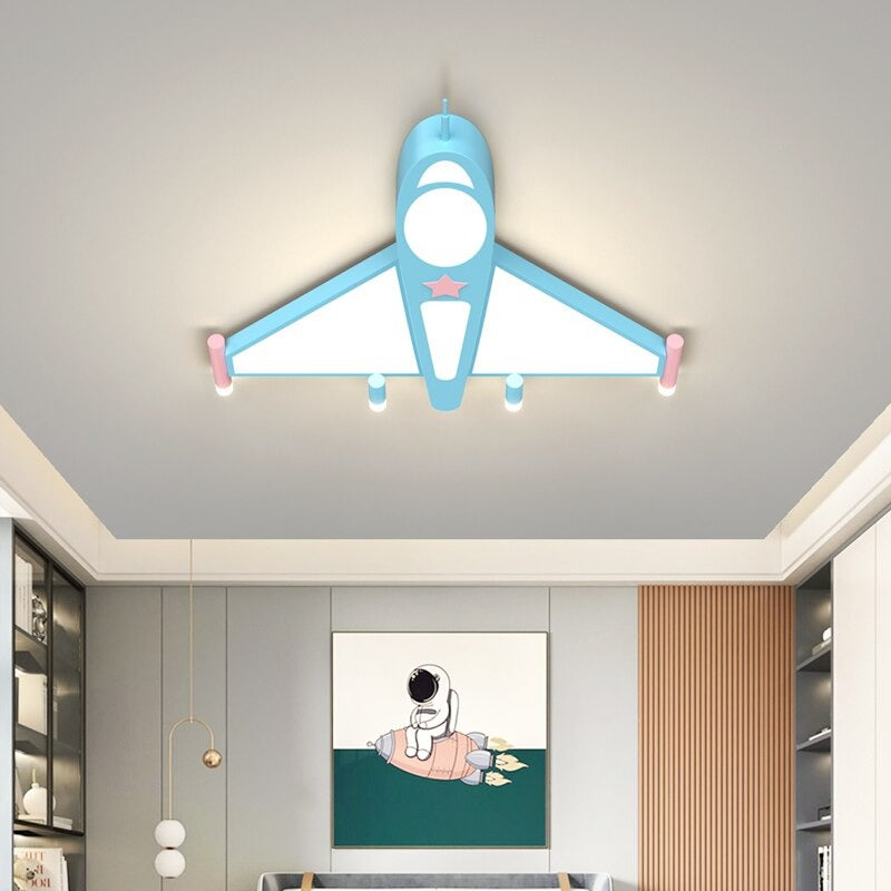 Airplane LED Ceiling Light For Children's Bedroom