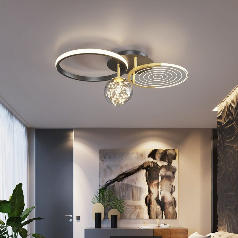 Luxury Ring LED Decor Lamps Chandelier
