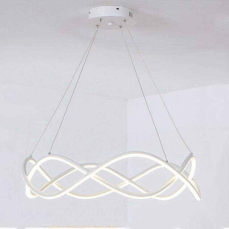 Modern Curve Ring LED Indoor Decor Pendant Light