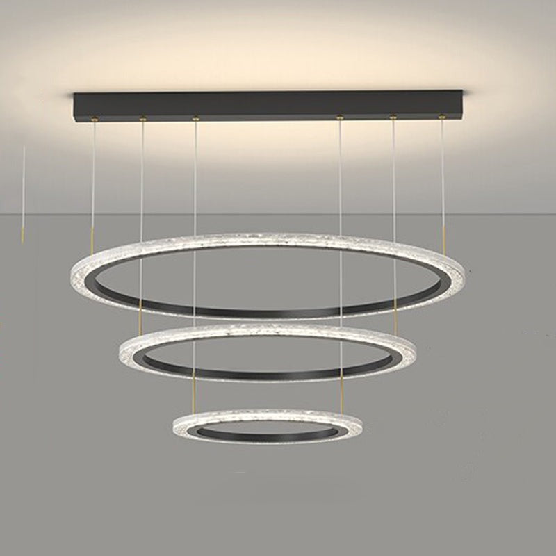 Creative Ring Iron Acrylic LED Chandeliers