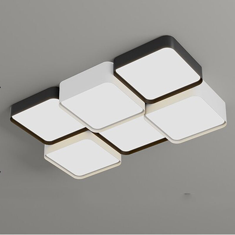 Minimalist Modern Geometry Shapes LED Ceiling Lamp
