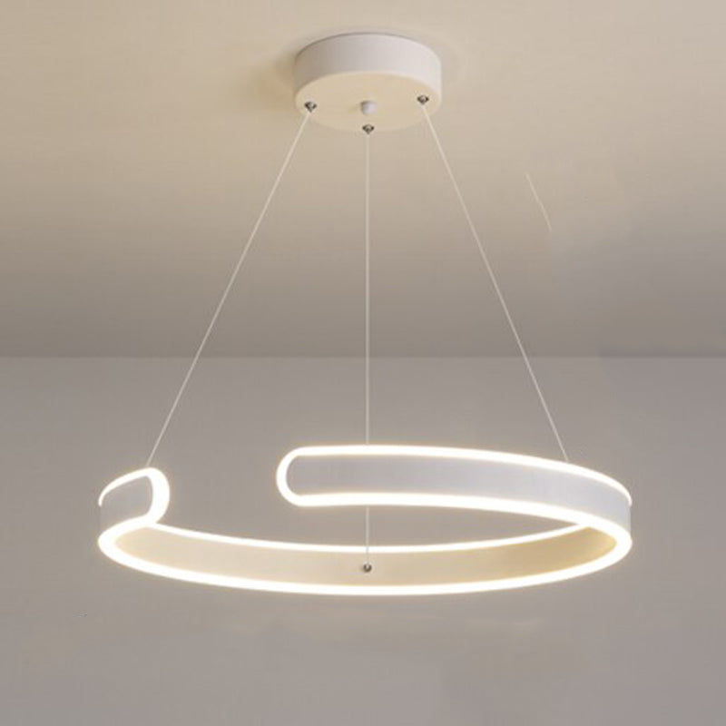 Nordic LED Ring Acrylic Ceiling Lamp With Remote