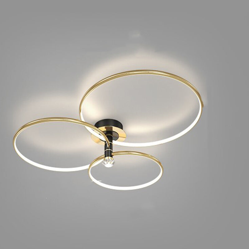 Modern LED Three Rings Atmosphere Ceiling Lamp