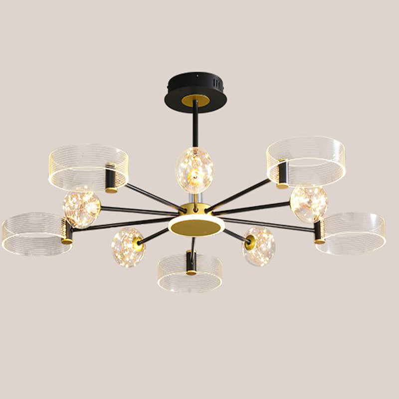 Modern LED Glass Branch Decorative Chandeliers