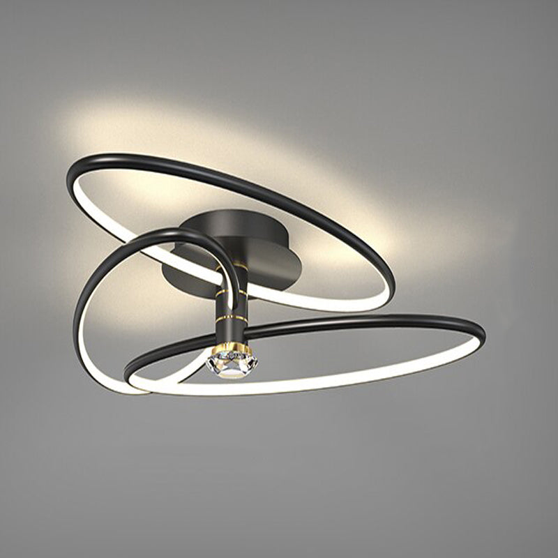 Modern LED Movable Rings Atmosphere Ceiling Lamps