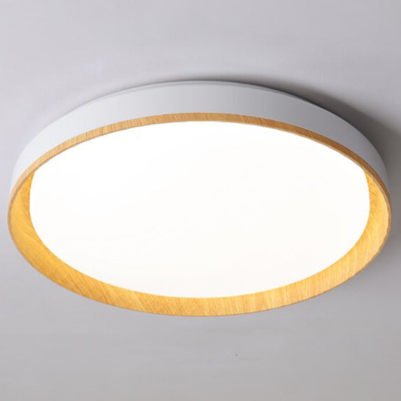 Solid Wood Round Decorative Lighting Ceiling Lamp