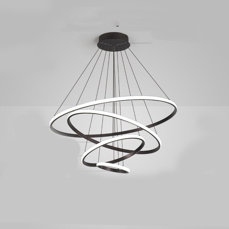 Simple Circle Ring Hanging Pendant Light Lamps