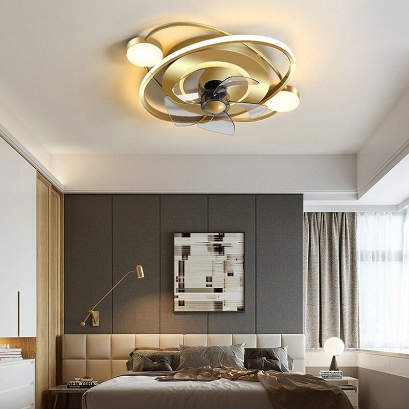 Minimalist Interior Decoration LED Ceiling Fan Light