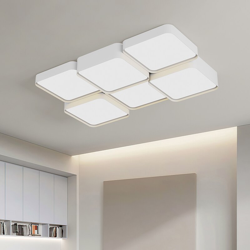 Minimalist Modern Geometry Shapes LED Ceiling Lamp