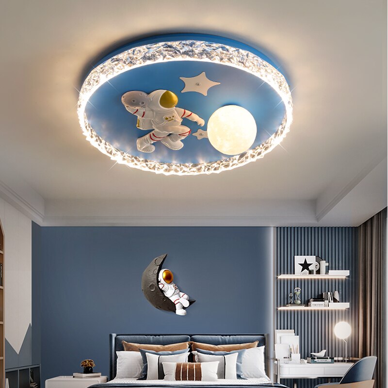 Spaceman Ceiling Light For Children's Room