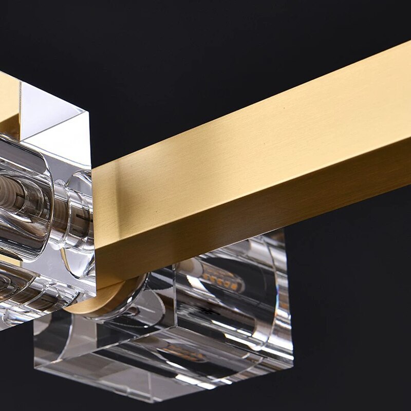 Luxury Square Shape Crystal LED Pendant Lights
