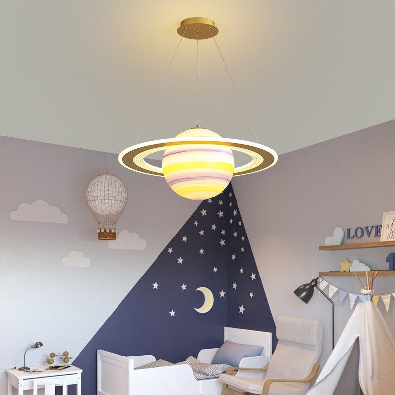 Modern LED Planet Ceiling Chandelier Pendant Fixture