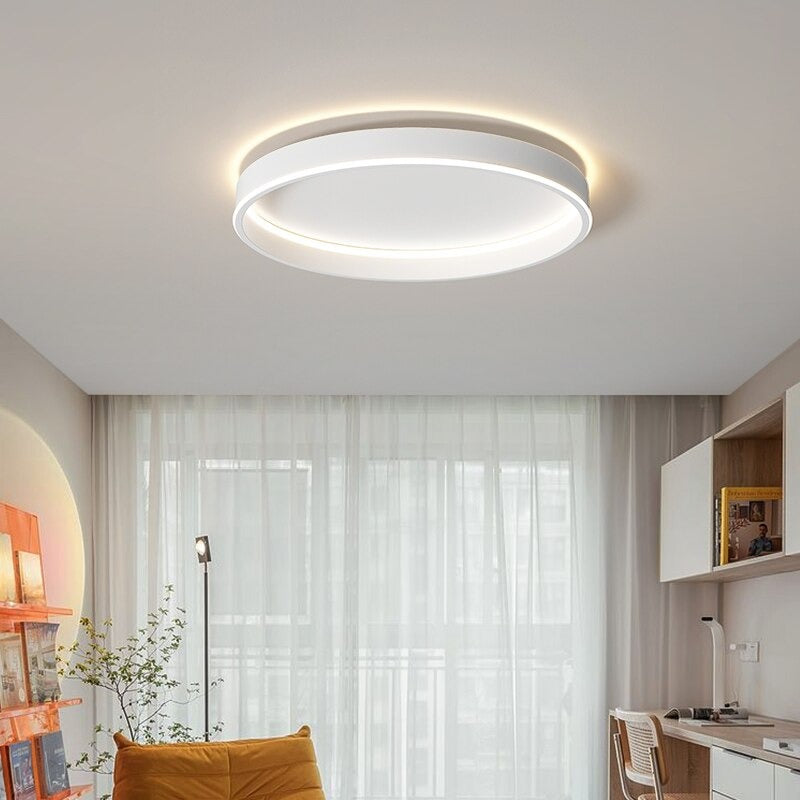 Modern LED Round Room Upholstery Ceiling Lamps