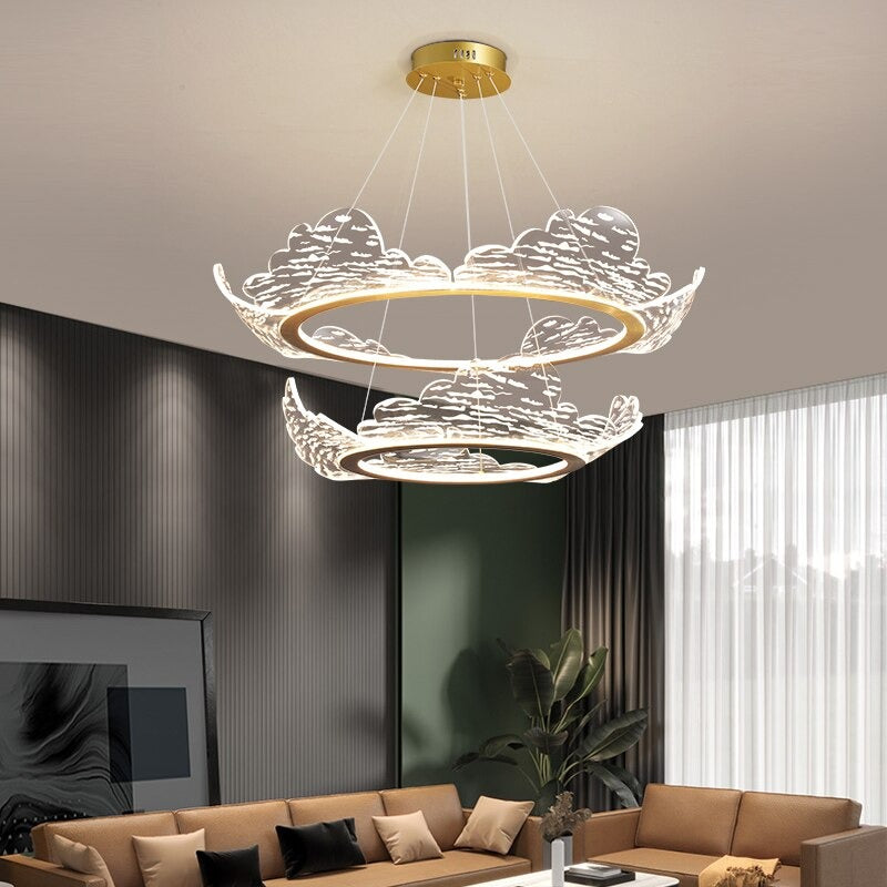 Modern LED Indoor Ring Chandelier Light