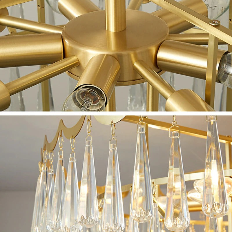 Modern LED Indoor Decor Water Drop Chandelier