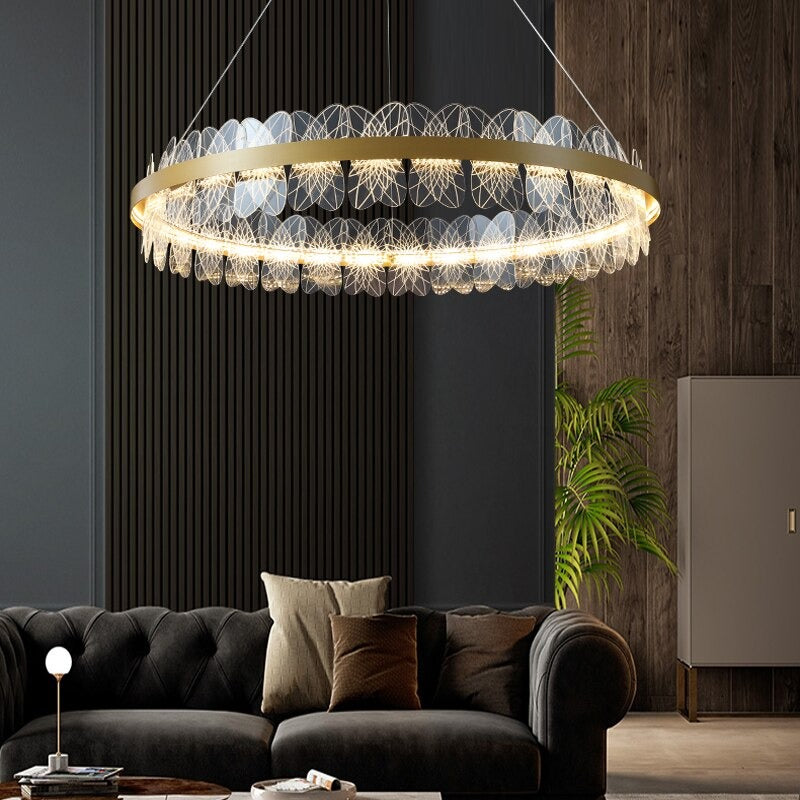 Modern LED Shadeless Chandelier Pendant Lamp