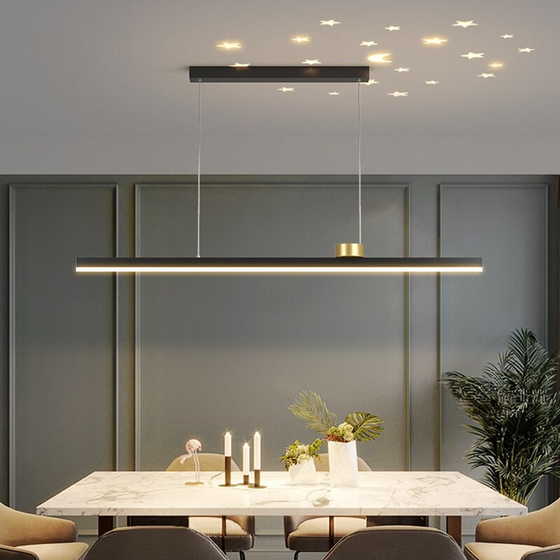 Simple LED Indoor Decorative Long Pendant Lights