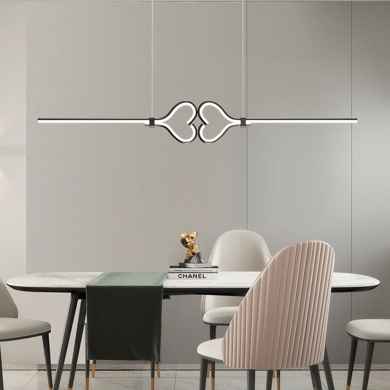 Modern Creative Heart-Shaped LED Decor Pendant Lamps