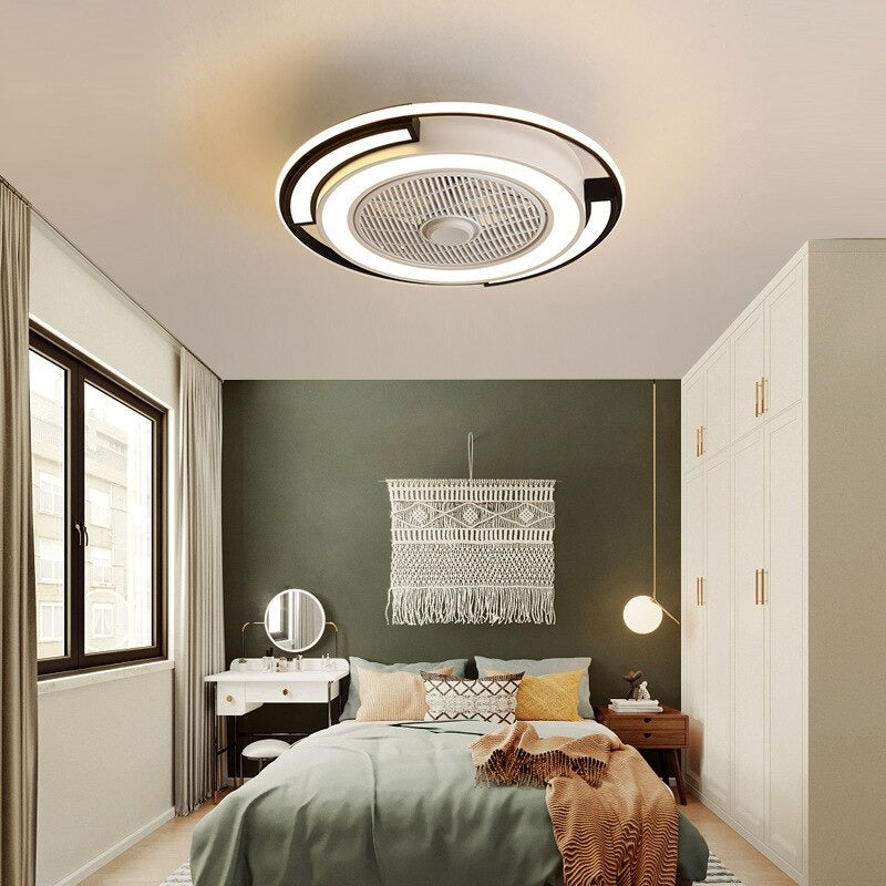 Remote Control LED Ceiling Lamp With Fan