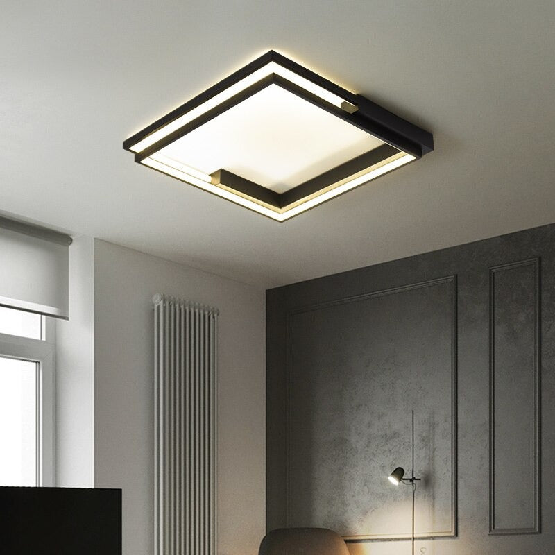 Simple Interior Round And Square LED Ceiling Lamps