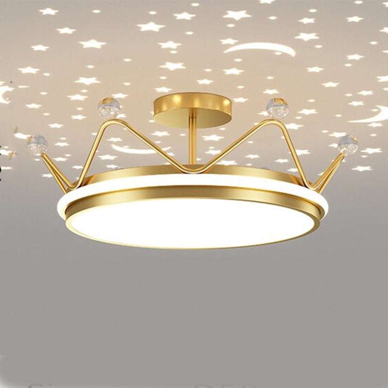 Modern Crown Designed Indoor LED Chandelier Light
